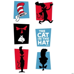 The Cat in the Hat Wall Cutouts-6Pk